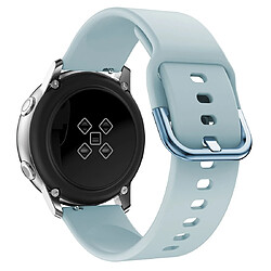 Avis Wewoo Bracelet pour montre connectée Smartwatch de poignet en boucle électroplaquée Galaxy Watch Active bleu clair