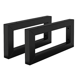 ML-Design Set 2x Consoles Murales, 300x150x30 mm, Noir, Acier, Design Flottant, Support d'Étagère pour Lavabo/Meuble/Table pour Salle de Bain/Chambre à Coucher, Réglable, Matériel de Montage Inclus 