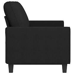 Avis vidaXL Canapé à 3 places Noir 180 cm Tissu