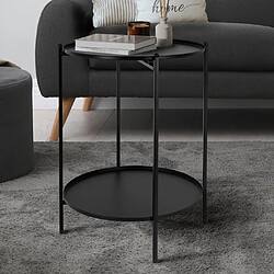 Es Collection H&S Collection Table d'appoint Métal 50,5 cm Noir