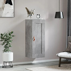 Avis Maison Chic Armoire murale,Meuble de Rangement pour salon,cuisine gris béton 34,5x34x90 cm bois d'ingénierie -MN95496