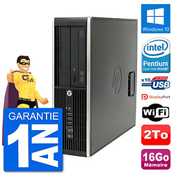 PC HP Compaq Pro 6300 SFF Intel G630 RAM 16Go Disque Dur 2To Windows 10 Wifi · Occasion 