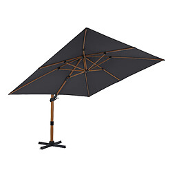 AXI Apollo Premium Parasol Déporté Marron/Gris - Parasol Déporté Rectangulaire 300x300cm - Parasol Pied Déporté, structure aluminium - Rotation 360 - Parasol Déporté Inclinable - Résistant aux UV