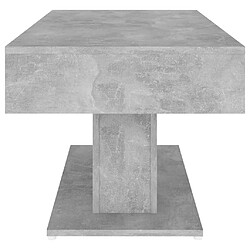 Acheter vidaXL Table basse gris béton 96x50x45 cm bois d'ingénierie