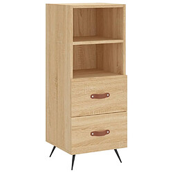 Acheter vidaXL Buffet haut Chêne sonoma 34,5x34x180 cm Bois d'ingénierie