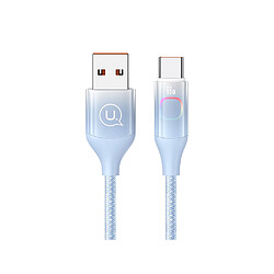 Eko Câble de chargement 66W USB-A à Type-C 1.2m Display XM Bleu 