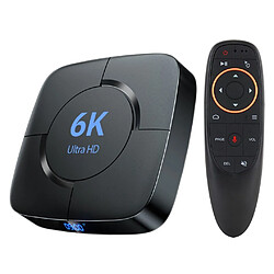 Chrono Android TV Box 10.0 TV Box H616 4 Go de RAM 32 Go de ROM WiFi double bande 2.4G / 5.8G avec convertisseur Bluetooth 5.0 Prise en charge de la TV Box 3D 4K 6K Ultra HD H.265 avec mini-clavier décodeur TV Box(noir) 