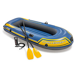 Kit bateau gonflable 2 places Challenger 2 avec rames et gonfleur - Intex