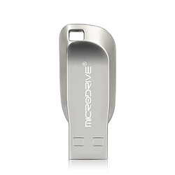 Wewoo Clé USB MicroDrive 8 Go USB 2.0 Creative Rotate Metal U Disk Gris