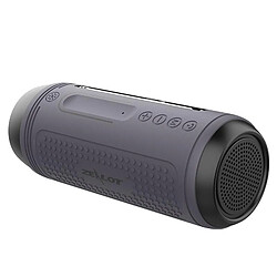 Yonis Enceinte Bluetooth Sans Fil LED Microphone Haute Qualité Enceinte Bluetooth Multifonctionnelle Avec Micro Intégré Et Lumières LED Gris YONIS