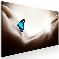 Paris Prix Tableau Imprimé Woman & Butterfly Narrow 50 x 150 cm 