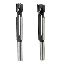 2 Pcs Coupeur De Prise De Tenon Fraises à Douille 8mm + 10mm 13MM 1/2 '' Shank Coupeur de prise