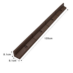 Monstershop Bordures de Pelouse Flexible 1.2m Marron x 22 pas cher