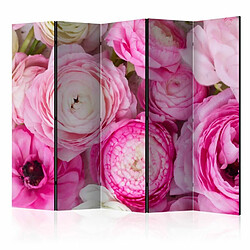 Paris Prix Paravent 5 Volets Ranunculus Flowers 172x225cm 