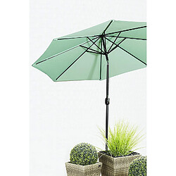 Gartenfreude 4900?1000?113 Parasol, diamètre 270 cm, UV 50 +, 270 x 270 x 245 cm, Vert