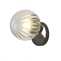 Universal Nordique LED Mur Lune Fer Décoration Moderne Escalier LED Maison Chevet Rond Verre Mur Lampe Bois Appliques Mulalay E27 (H) 