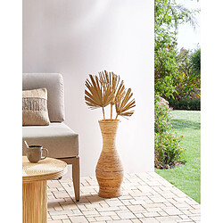 Beliani Rotin Vase décoratif 50 cm Naturel TRINISA