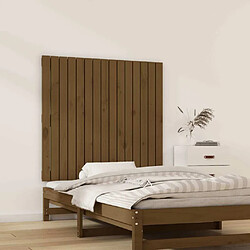 Avis Maison Chic Tête de lit scandinave pour lit adulte,Meuble de chambre murale Marron miel 95,5x3x90 cm Bois massif de pin -MN74502