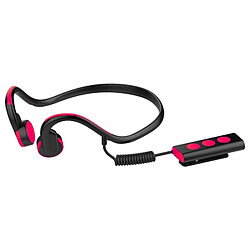 Avis Wewoo Casque Bluetooth Sport rouge pour iPhone, Samsung, Huawei, Xiaomi, HTC et autres téléphones intelligents ou autres périphériques audio Bone Conduction V4.1 + EDR Sports sur l'oreille avec micro,