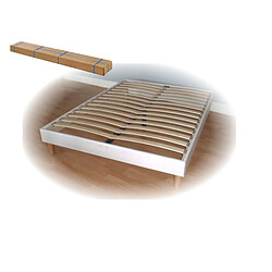 Promo Matelas Sommier tapissier à lattes en kit 160x200