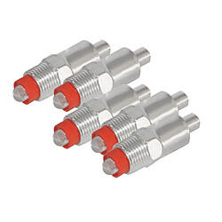 Acheter 5pcs / Set En Acier Fil De Porc Cochon Automatique Bébé Mamelon Chien De Chèvre Waterer Nouveau