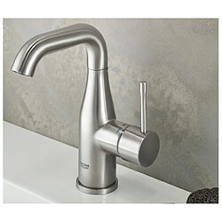 GROHE - Mitigeur monocommande lavabo Taille M Essence, cool sunrise brossé - finition doré brillant 