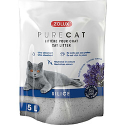 ZOLUX Litière silice parfumée Purecat 5 litres. Litière silice parfumée Purecat 5 litres