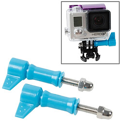 Wewoo Pour GoPro HERO4 / 3 bleu + / 43134 2 PCS HR213 vis de serrage en forme de L 