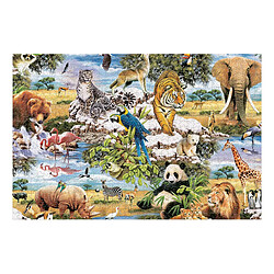 King Puzzle de 1000 Pièces Merveilles de la Nature en Carton Multicolore