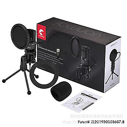 Universal Microphone USB, condenseur d'ordinateur, microphone de jeu pour PC.