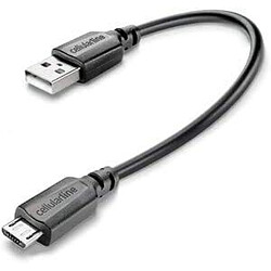 Cellular Line Cellularline USBDATACTRMICROUSB câble USB 0,15 m USB 2.0 USB A Micro-USB B Noir 