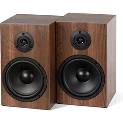 Mcgrey BSS-265 BR Enceintes Hifi 6.5" 40W Auxiliaire Tweeter Boomer Support De Serrage Brun