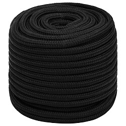 vidaXL Corde de travail Noir 18 mm 100 m Polyester