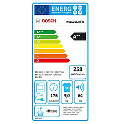 Sèche-linge pompe à chaleur avec condenseur 60cm 9kg - wqg245a0fr - BOSCH