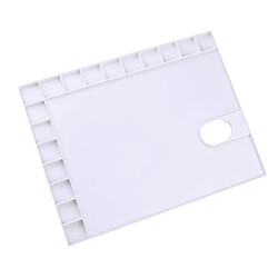 Palette de bacs à peinture en plastique rectangulaire Palette D'artiste de Palette de Peinture Aquarelle En Plastique de 18 Puits pour La Peinture à L'huile