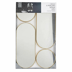 Avis The Home Deco Factory Lot de 4 miroirs ronds et ovales - Doré