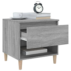 Acheter Maison Chic Table de chevet, Table de Nuit pour chambre salon Sonoma gris 50x46x50 cm Bois d'ingénierie