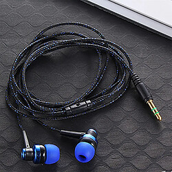 Avis GUPBOO Casque filaire de haute qualité Brand New 3.5mm Stereo In-Ear Earphones Metal Braided Cable Headphones Headset