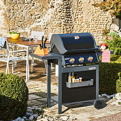 Avis Brasero - Barbecue à gaz SPRING II 3 Feux - Surface de cuisson mixte - 1/2 plaque Fonte- 1/2 grille Fonte - 9,45 kW