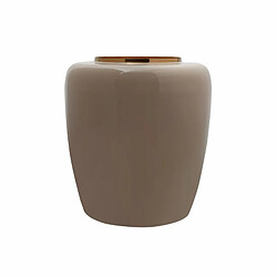 Paris Prix Vase Rond Design Tribuna 36cm Taupe & Or