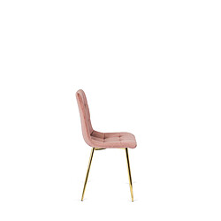 Avis Vivaldi Chaise York Rose Velours