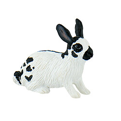 Bullyland Figurine Lièvre noir et blanc