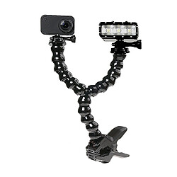 Wewoo Support Holder pour GoPro HERO5 / 4/3/2/1 / / Xiaomiyi Sport caméras Clip Clamp Mount 360 pivotant trépied double tête flexible