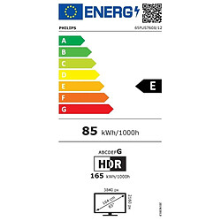 TV intelligente Philips 65PUS7608/12 4K Ultra HD 65" LED HDR