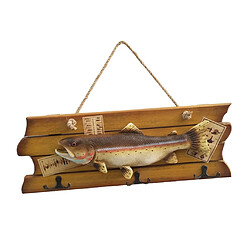 Avis Sculpture en forme de poisson à découper ome Decor 44x16x1.5cm