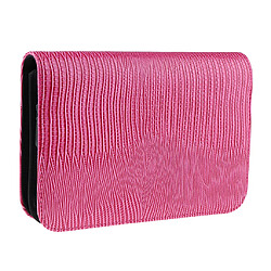 Ciseaux Ciseaux En Cuir Doux Etui De Coiffure Peigne Pochette Etui Rose