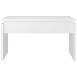 Acheter vidaXL Table basse blanc 68x50x38 cm bois d'ingénierie