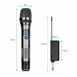 Avis Justgreenbox Système de microphone sans fil UHF 1 TX et 1 RX, 2 PCs