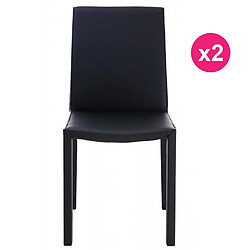 Lot de 2 Chaises Design Noire KosyForm