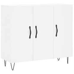 Maison Chic Buffet,Meuble de Rangement,commode pour salon,Cuisine blanc 90x34x80 cm bois d'ingénierie -MN70901